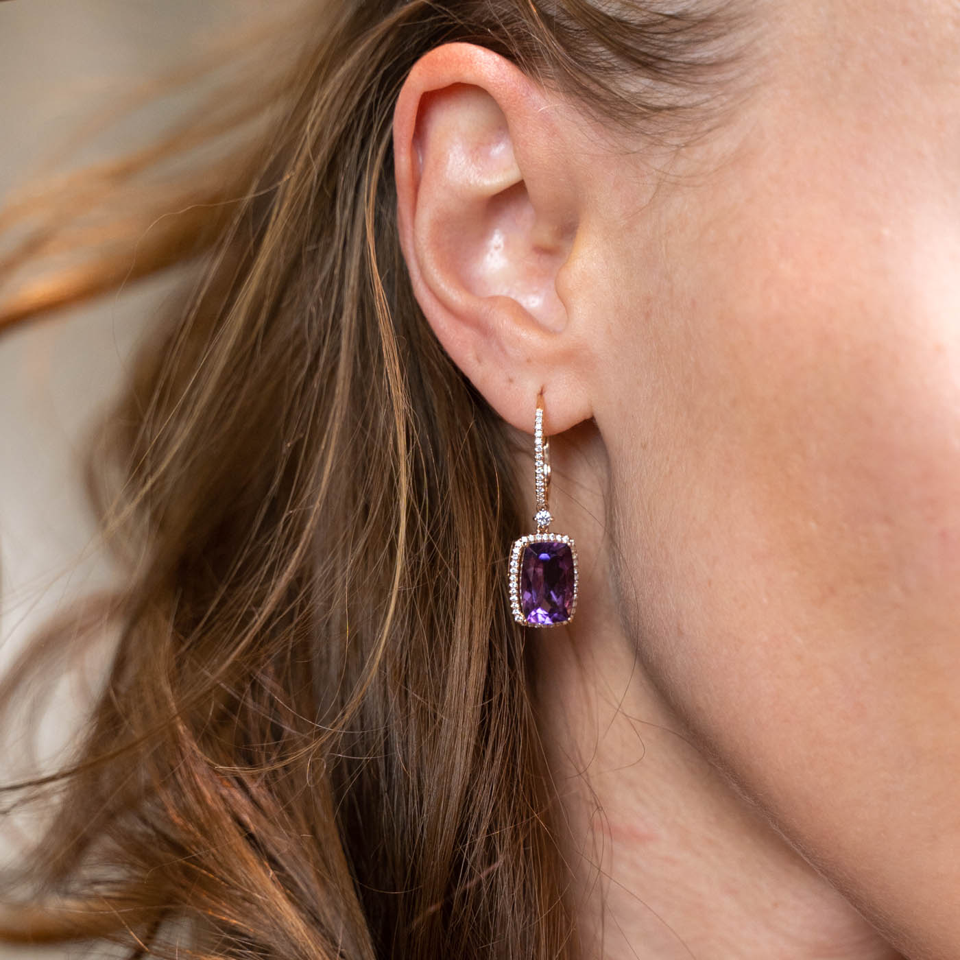 amethyst earrings