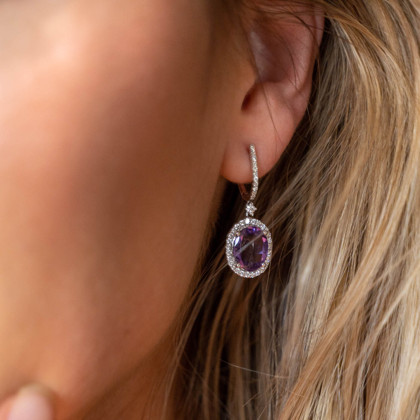 amethyst earrings