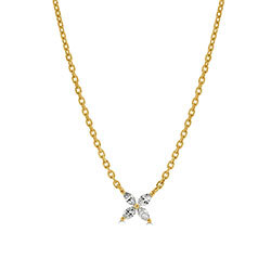 Four Marquise Necklace