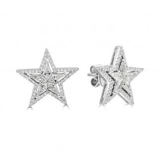 Star shaped diamond studs