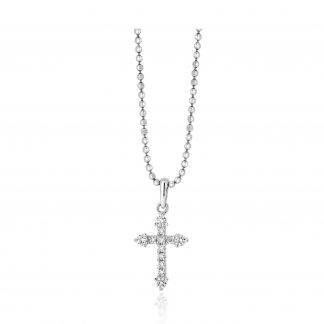 White Gold Small Size Cross