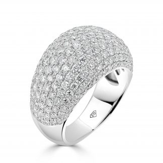 Diamond Pave Set Dress Ring
