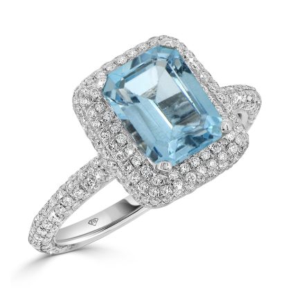 aquamarine engagement ring