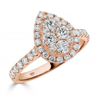 Clustered Engagement Rings