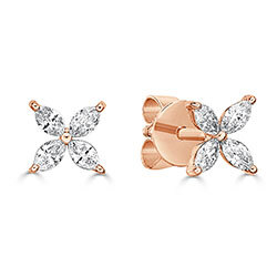 Marquise Butterfly Studs Earrings Set In…