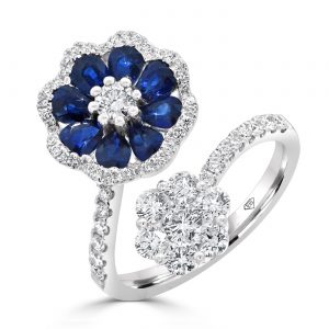 Sapphire Diamond Dress Ring