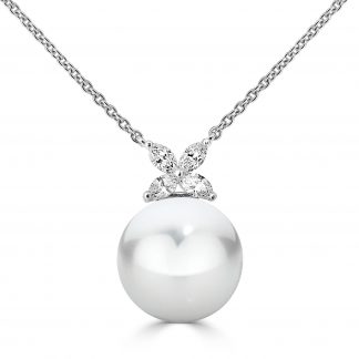 South Sea Pearl With Four Marquise