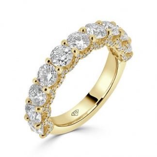 Round Cut Wedding Ring With Side DiamondsDR30023123
