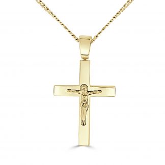 Plain Gold Crucifix