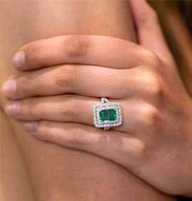Coloured Gems Engagement Rings