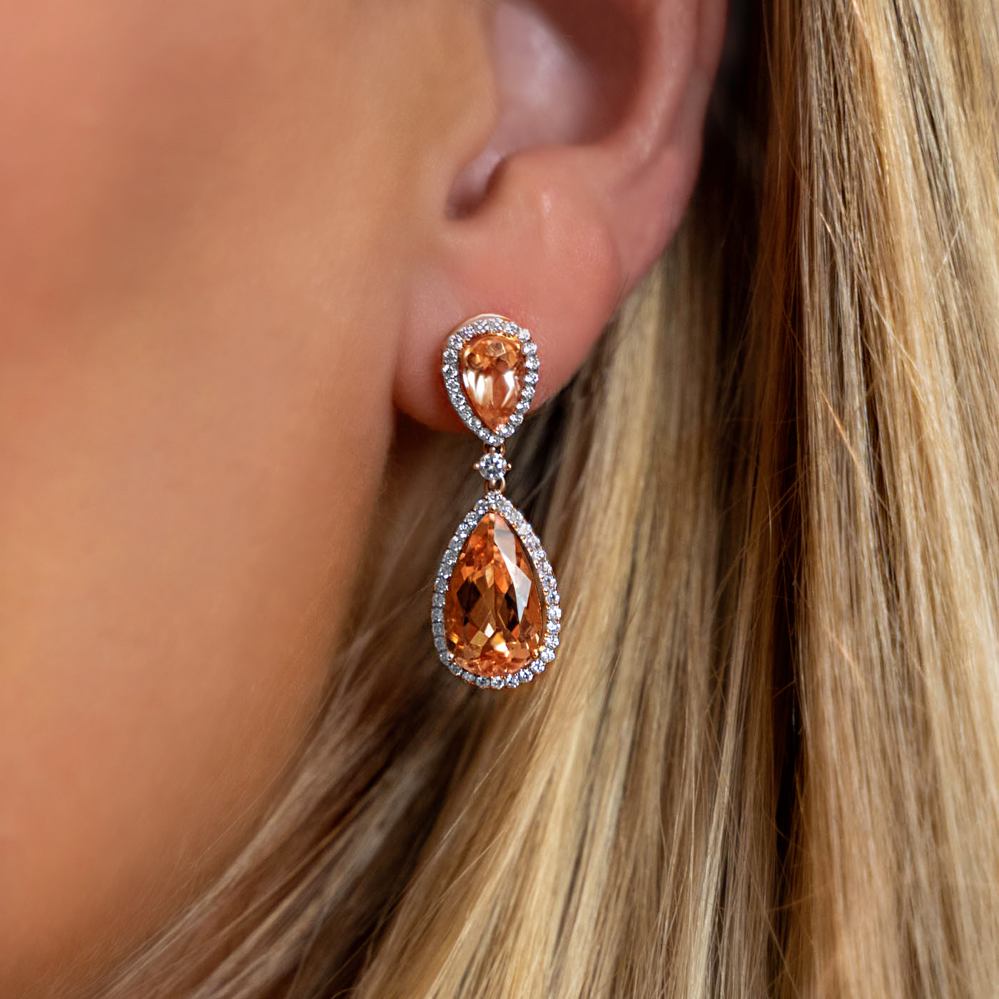 Morganite Earrings