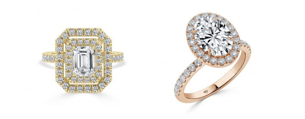 Our favourite halo lab-grown diamond designs
