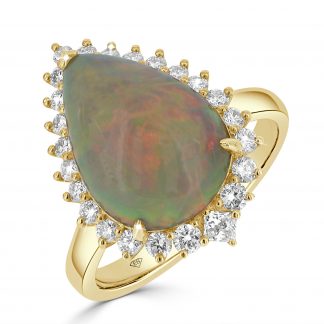 Pear Shape Opal Ring