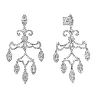 Drop Chandelier Diamond Earrings