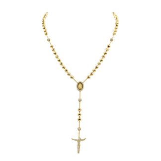 Large Rosary Diamond Necklace