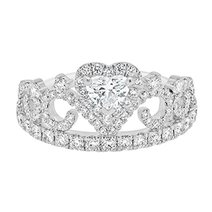 Heart Tiara Diamond Ring