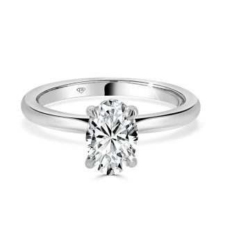 Oval Cut Lab Diamond Solitaire 1.11 Ct