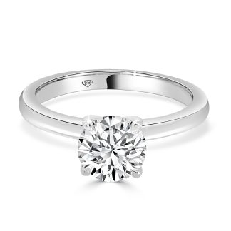 Round Cut Engagement Four Claws Ring 1.20 Ct