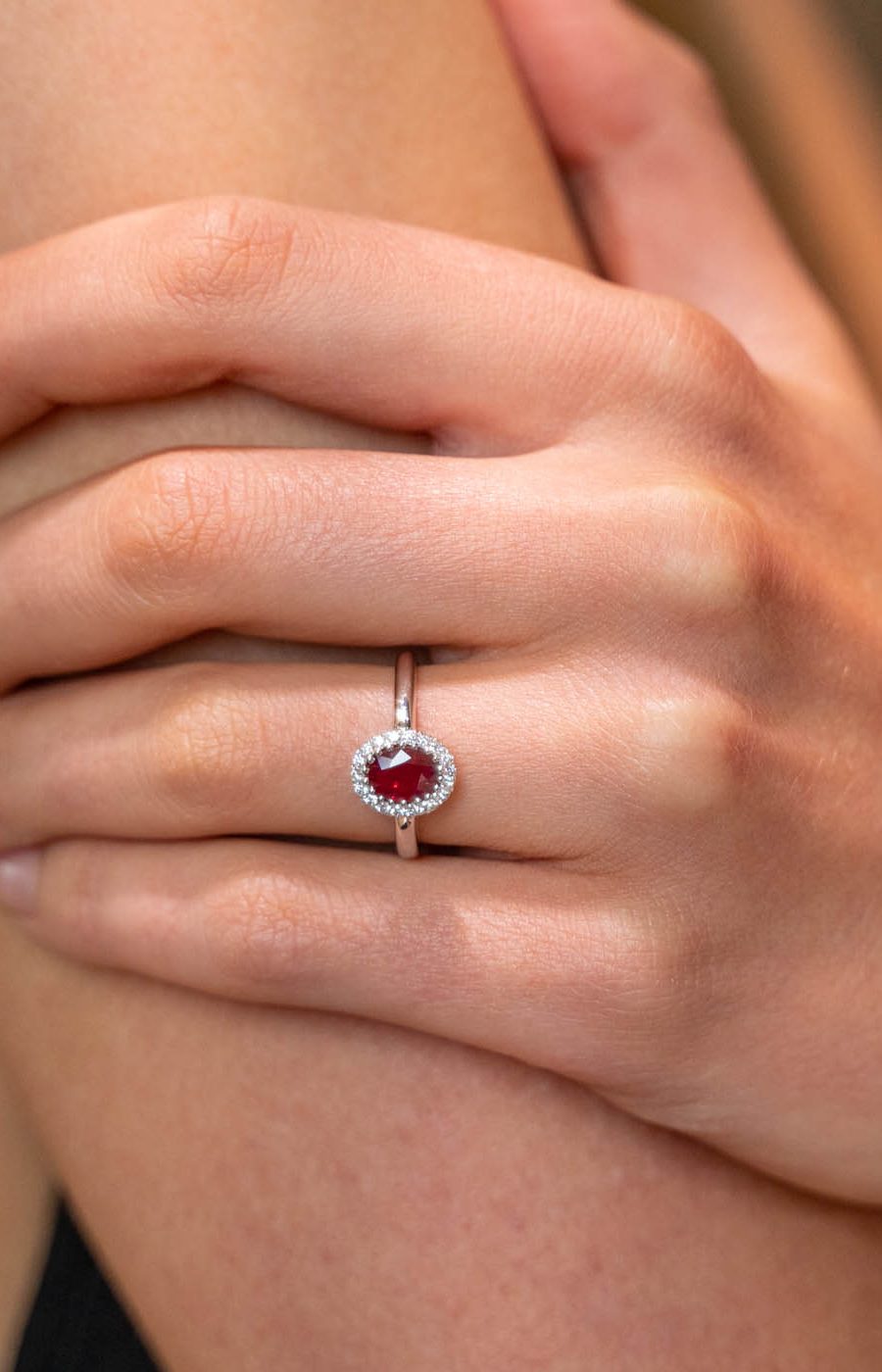 Ruby engagement ring