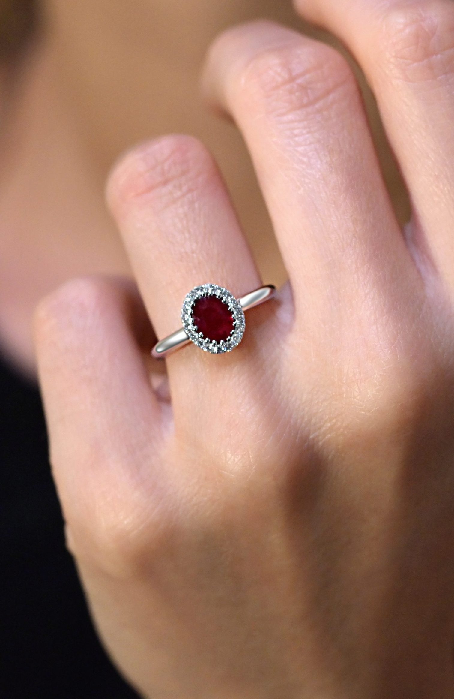 Oval Ruby Ring