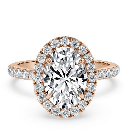 oval cut diamond engagement ring