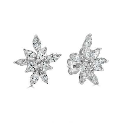 Marquise stud earrings