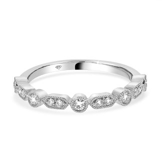 Milgrain Diamond Wedding BandMilgrain wedding ring