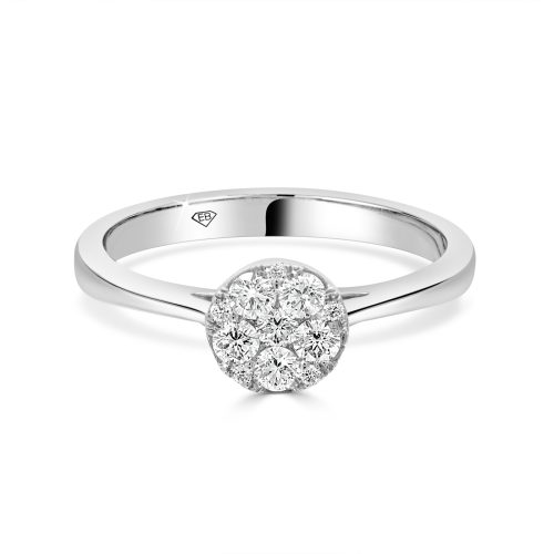 cluster engagement ring