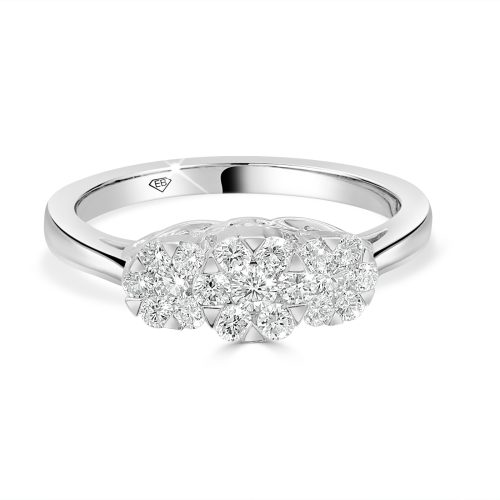 cluster engagement ring