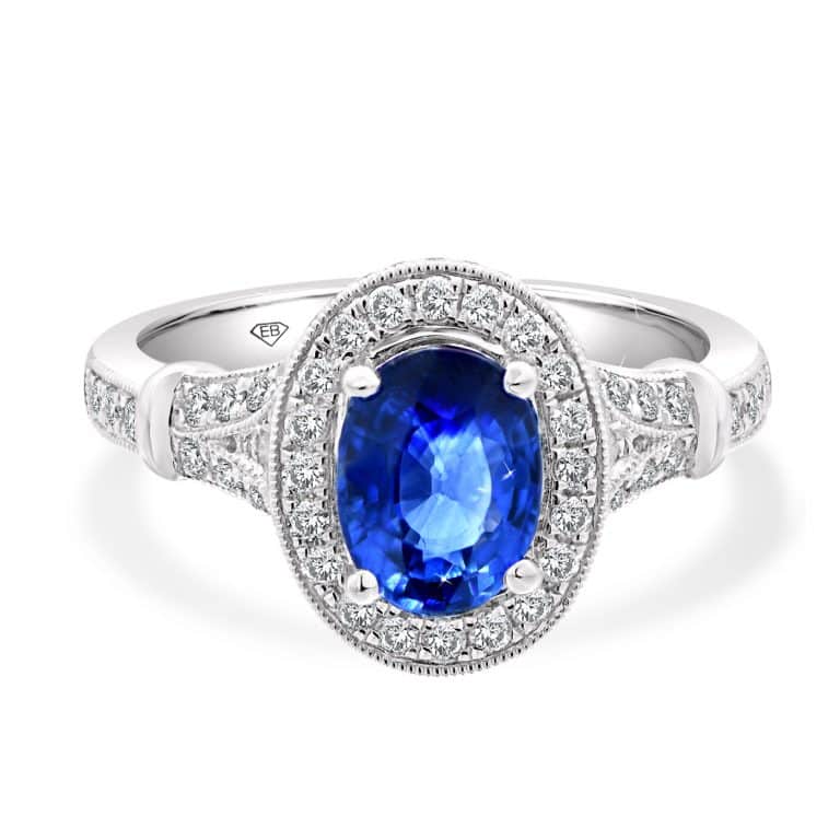 Vintage Sapphire Engagement Ring