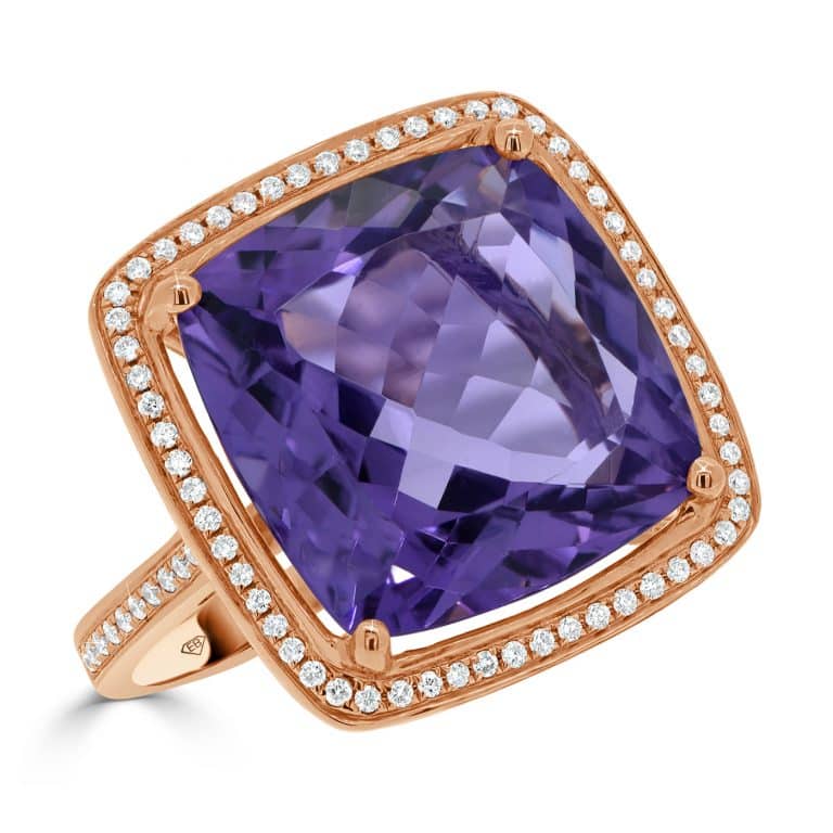 Amethyst Engagement Ring