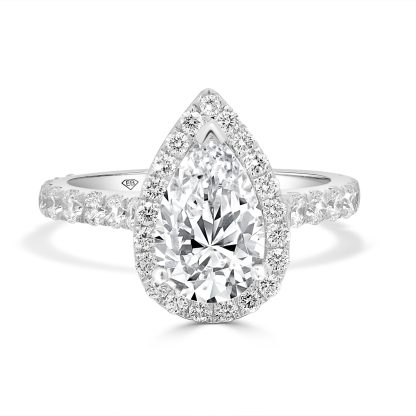 PEAR SHAPE ENAGEMENT RING