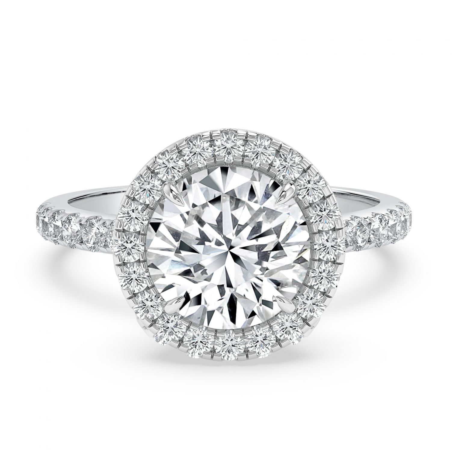 round brilliant engagement ring