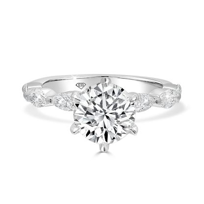 round brilliant cut engagement rings