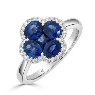 Sapphire And Diamonds Radiance RingSapphire Ring