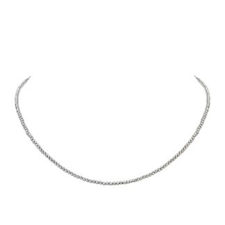 18kt White gold Necklace With Diamond CutElegant 18kt white gold necklace by Ernesto Buono Fine Jewellery