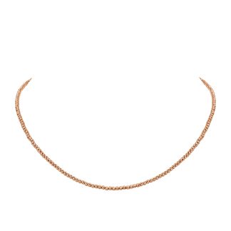 Diamond Cut Bids Rose Gold ChainElegant 18kt rose gold chain necklace from Ernesto Buono Fine Jewellery.