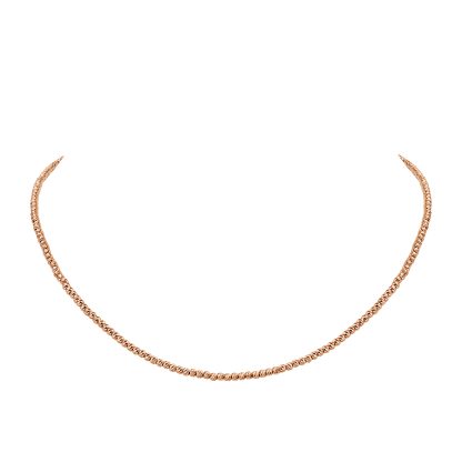 Elegant 18kt rose gold chain necklace from Ernesto Buono Fine Jewellery.