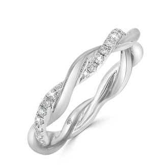 Diamond Eternity Ring A Timeless Circle of SparkleDiamond eternity ring with a continuous line of diamonds in 18kt white gold.