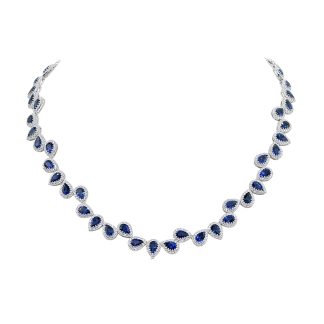 Sapphire and Diamond NecklaceSapphire and Diamond Necklace