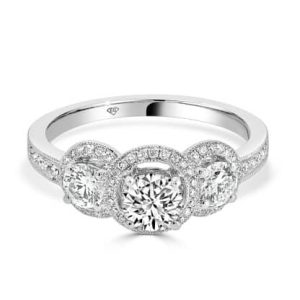 Vintage style engagement ring