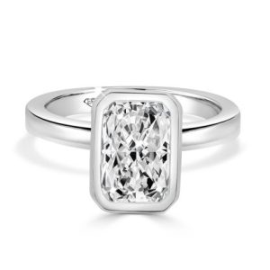 Bezel Set Radiant Cut Engagement Ring