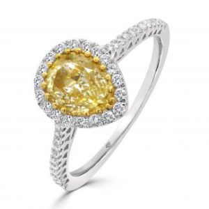 yellow diamond engagement ring