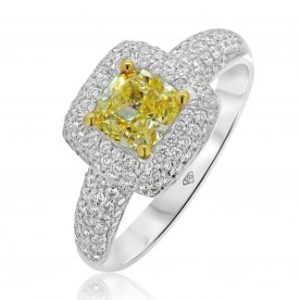 yellow diamond engagement ring