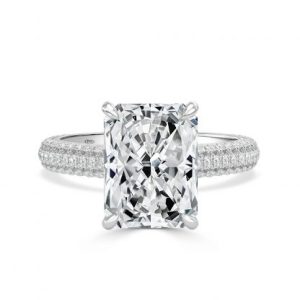 radiant cut engagement ring